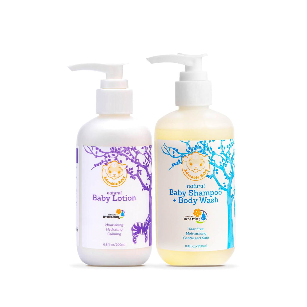 Natural Baby Shampoo Body Wash & Lotion